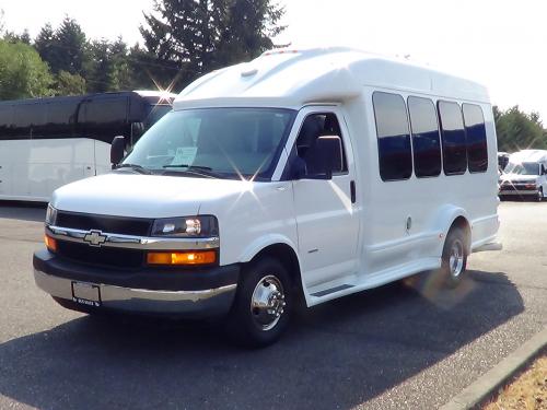 2008 Chevy Turtle Top Terra Transport 14 Passenger Shuttle Bus - S20025