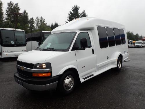 2011 Chevy Turtle Top 13 Passenger Shuttle Bus - S50829