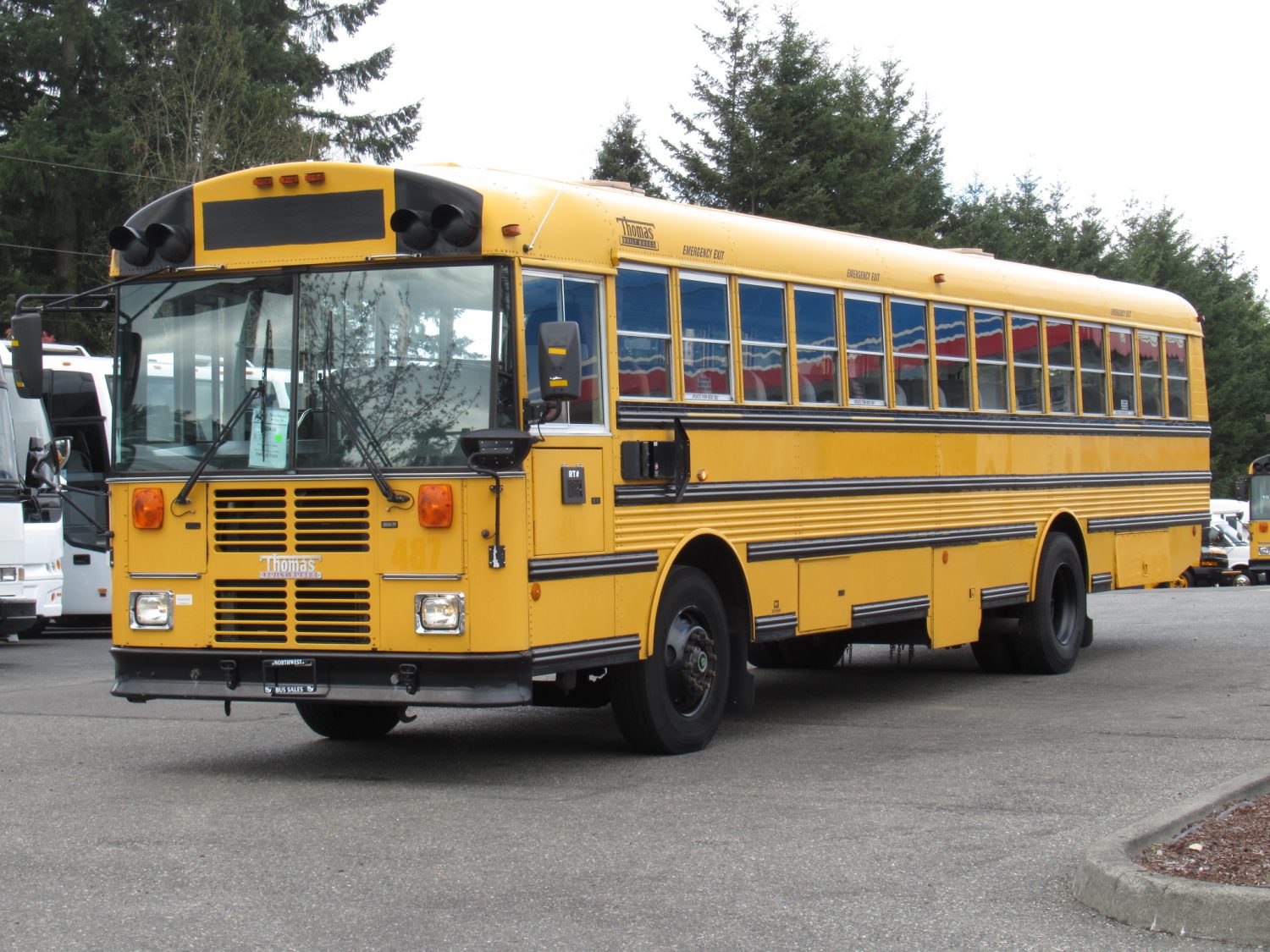 2002 Thomas Saf-T-Liner 84 Passenger School Bus - B22459 - Image 2