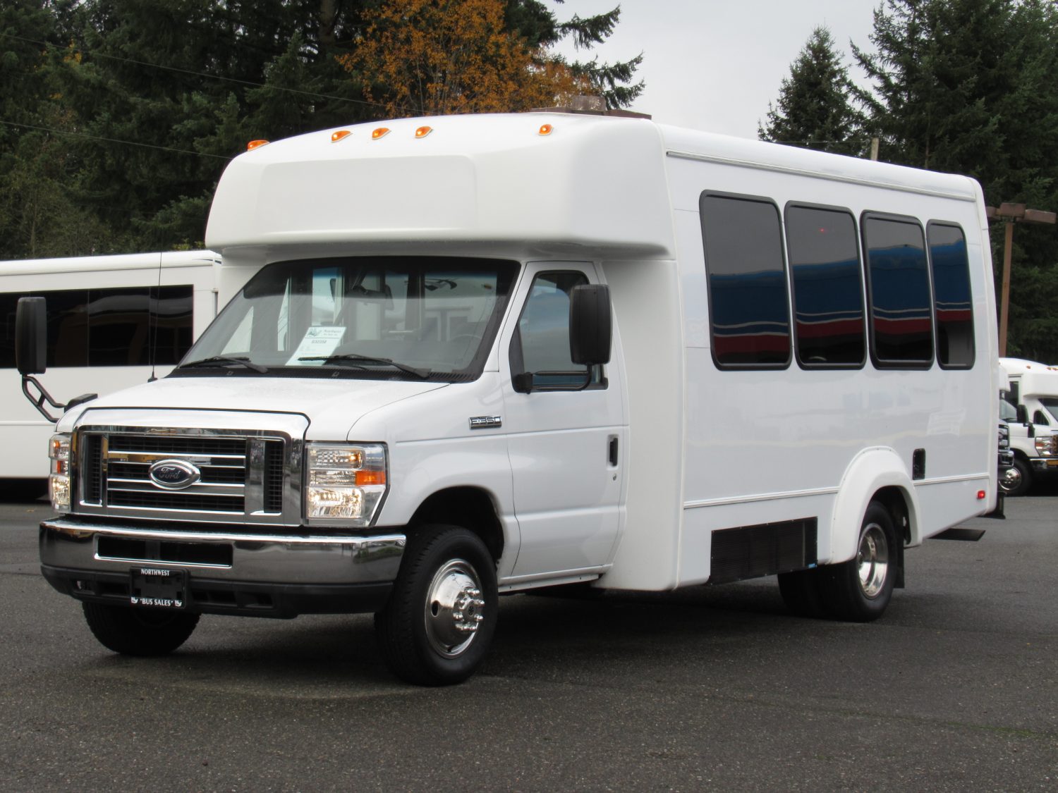 2012 Ford Elkhart 12 Passenger + 2 Wheelchair ADA Shuttle Bus - S30358 - Image 2