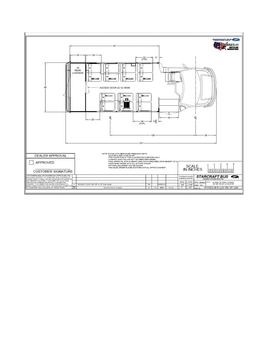 2020 Chevrolet Allstar 14 Passenger + Rear Luggage Shuttle Bus - S14297 - Image 2