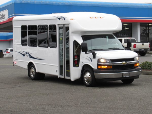 2020 Chevrolet Allstar 14 Passenger + Rear Luggage Shuttle Bus - S14297