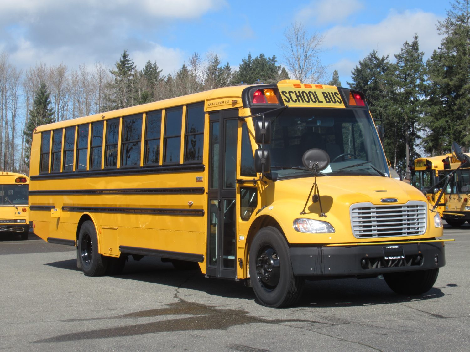 2012 Freightliner Thomas Saf-T-Liner C2 77 Passenger School Bus - BK8043