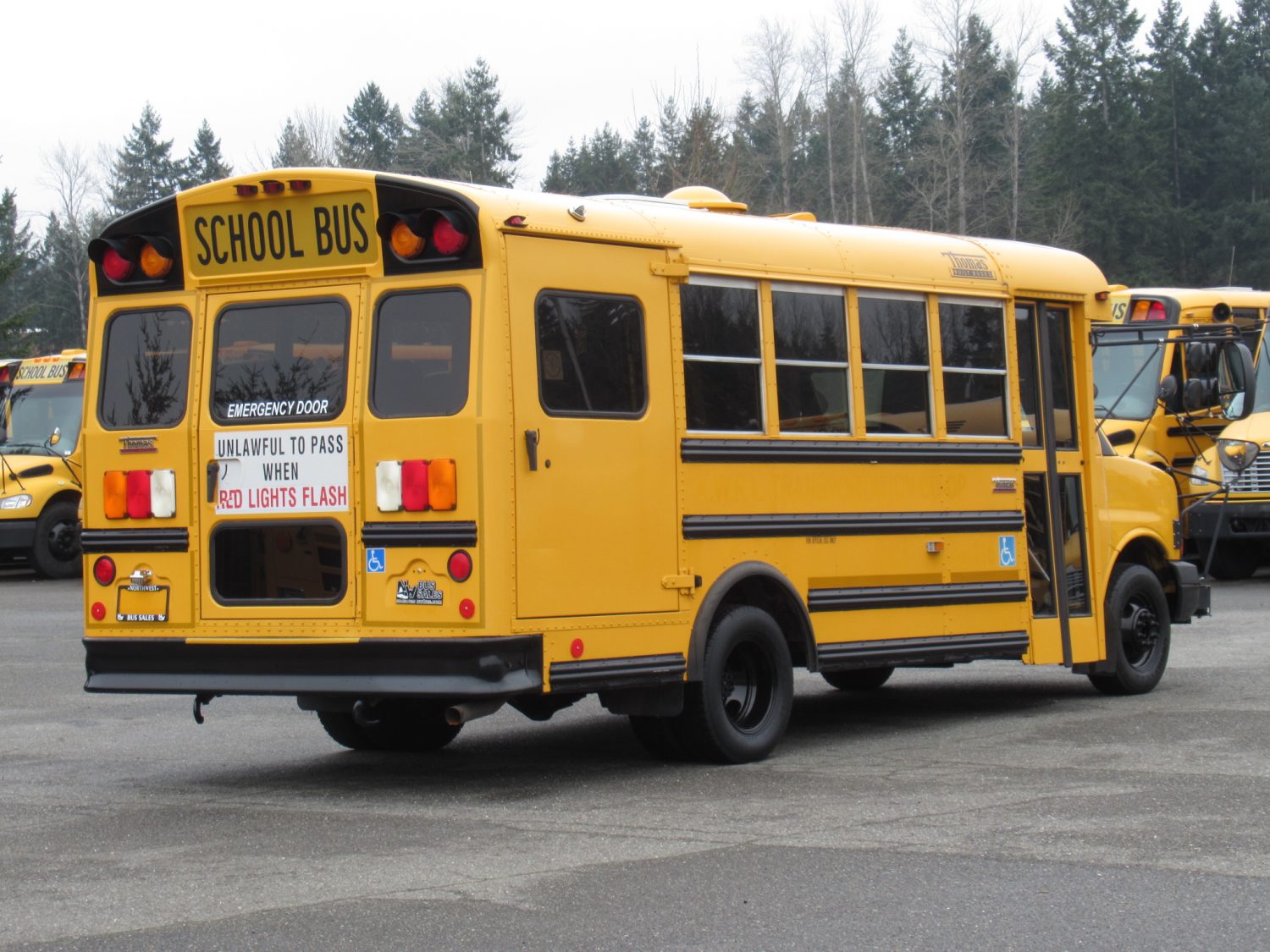 2010 Chevrolet Thomas 12 Passenger + 1 ADA School Bus - B28007 - Image 3