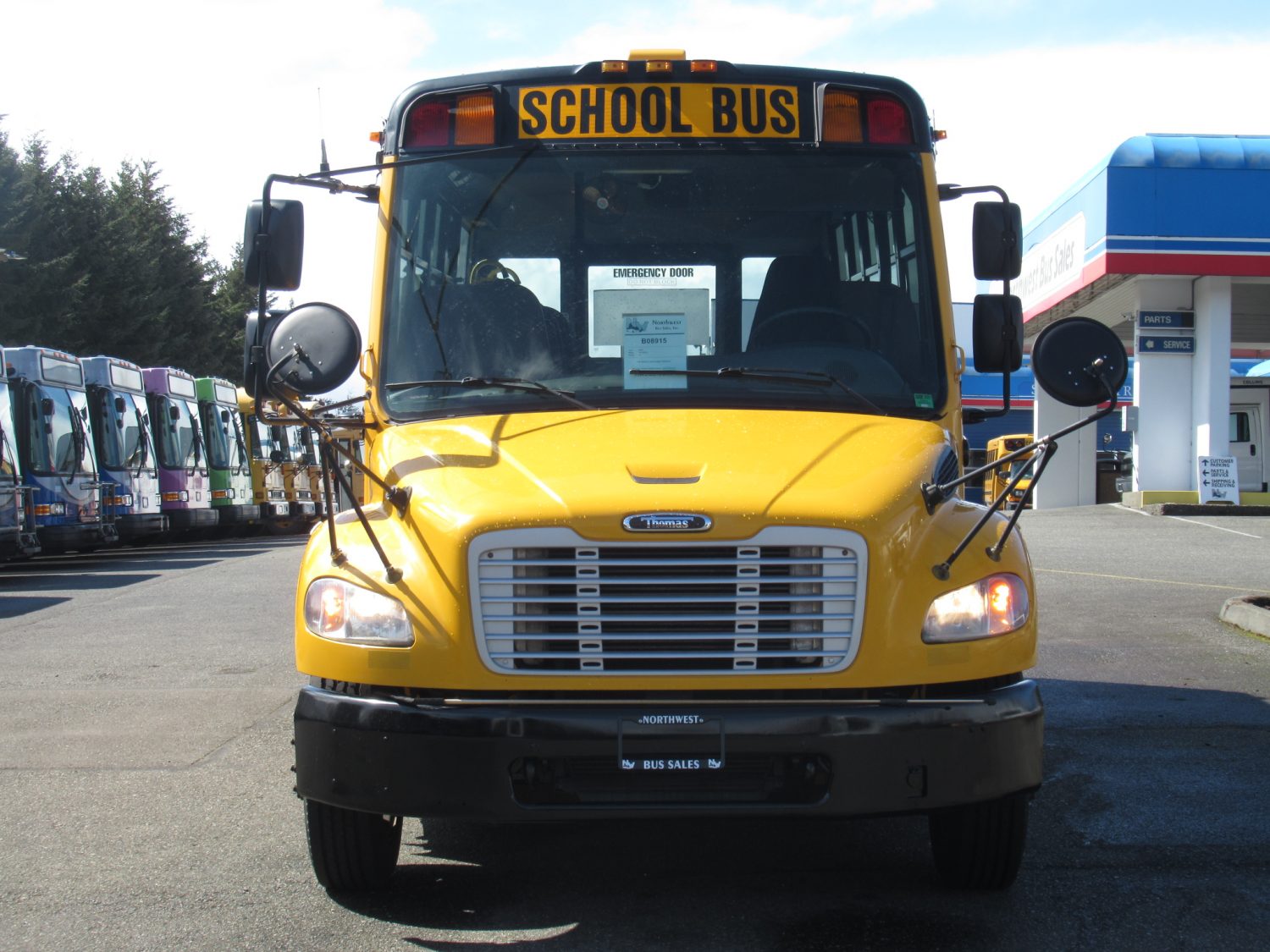 2008 Thomas C2 12+2 Passenger ADA Short School Bus - B08915 - Image 12