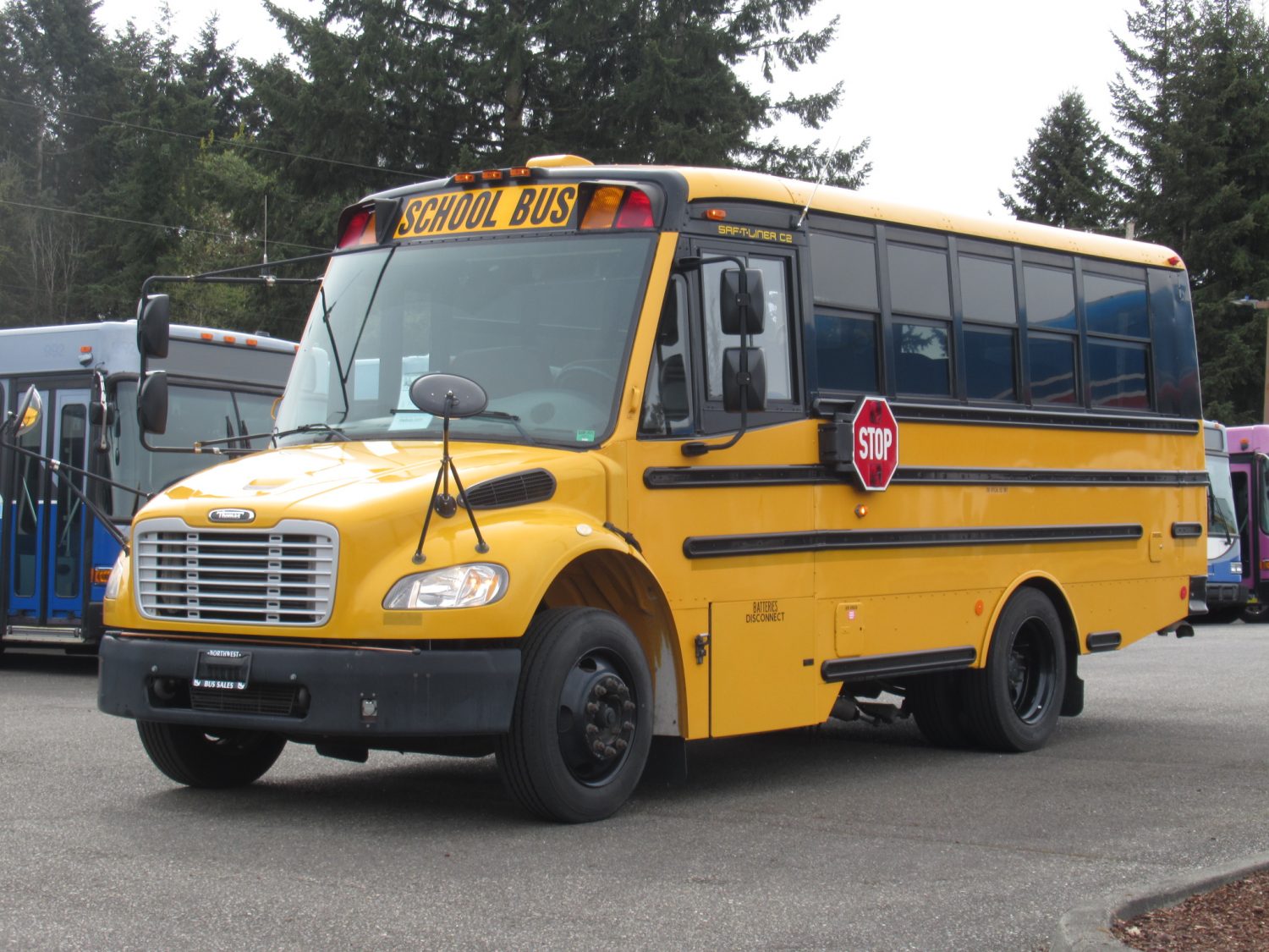 2008 Thomas C2 14+1 Passenger ADA Short School Bus - B08916 - Image 2