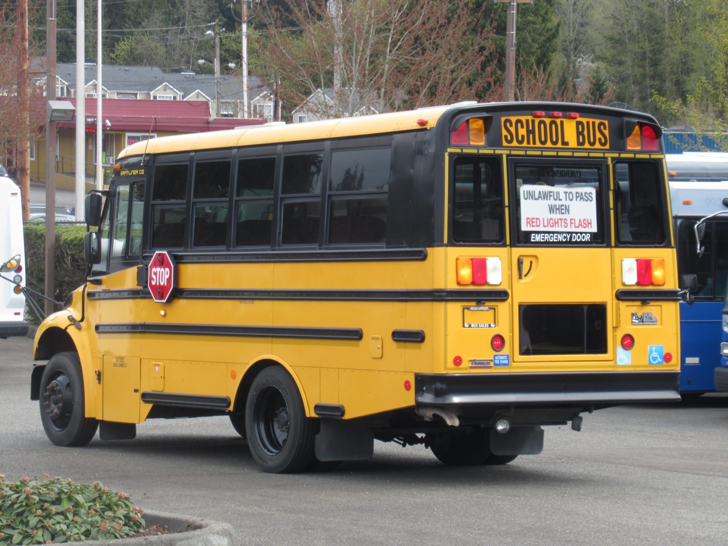 2008 Thomas C2 14+1 Passenger ADA Short School Bus - B08916 - Image 4