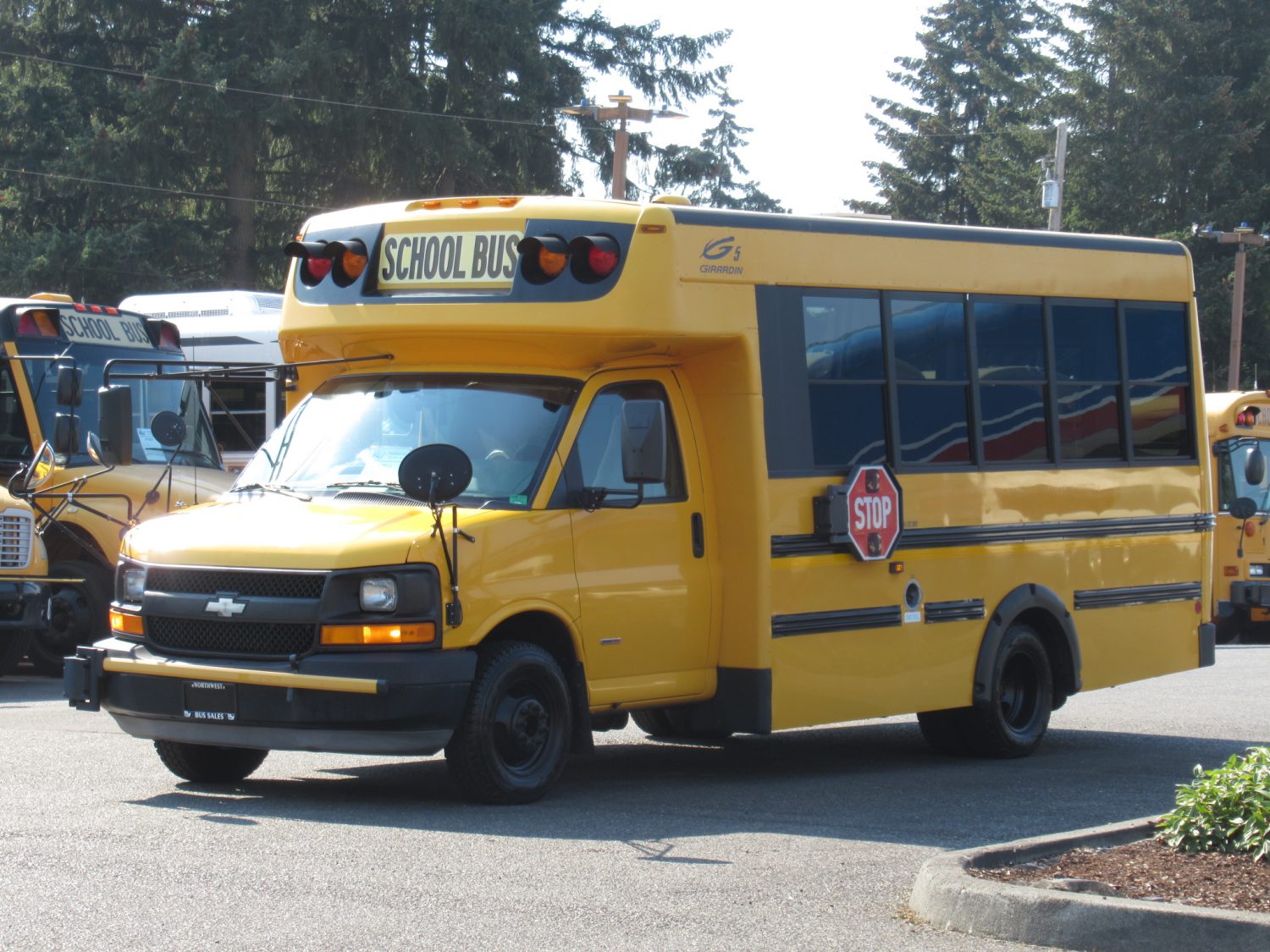 2006 Chevrolet Girardin 12 Passenger + 1 Wheelchair Type-A School Bus - B50662 - Image 2