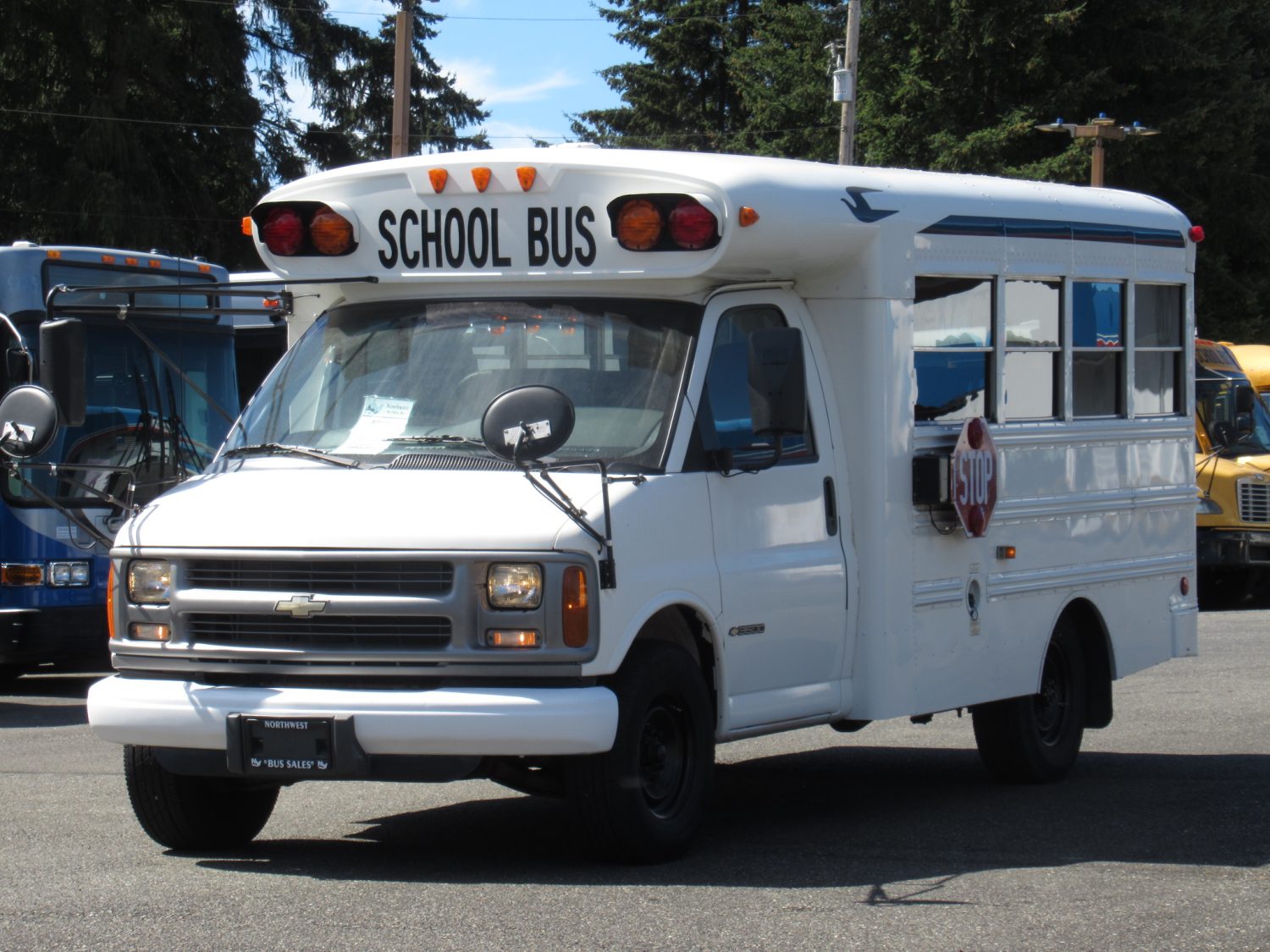 2002 Chevrolet Blue Bird Micro Bird 14 Passenger School Bus - B29703 - Image 2