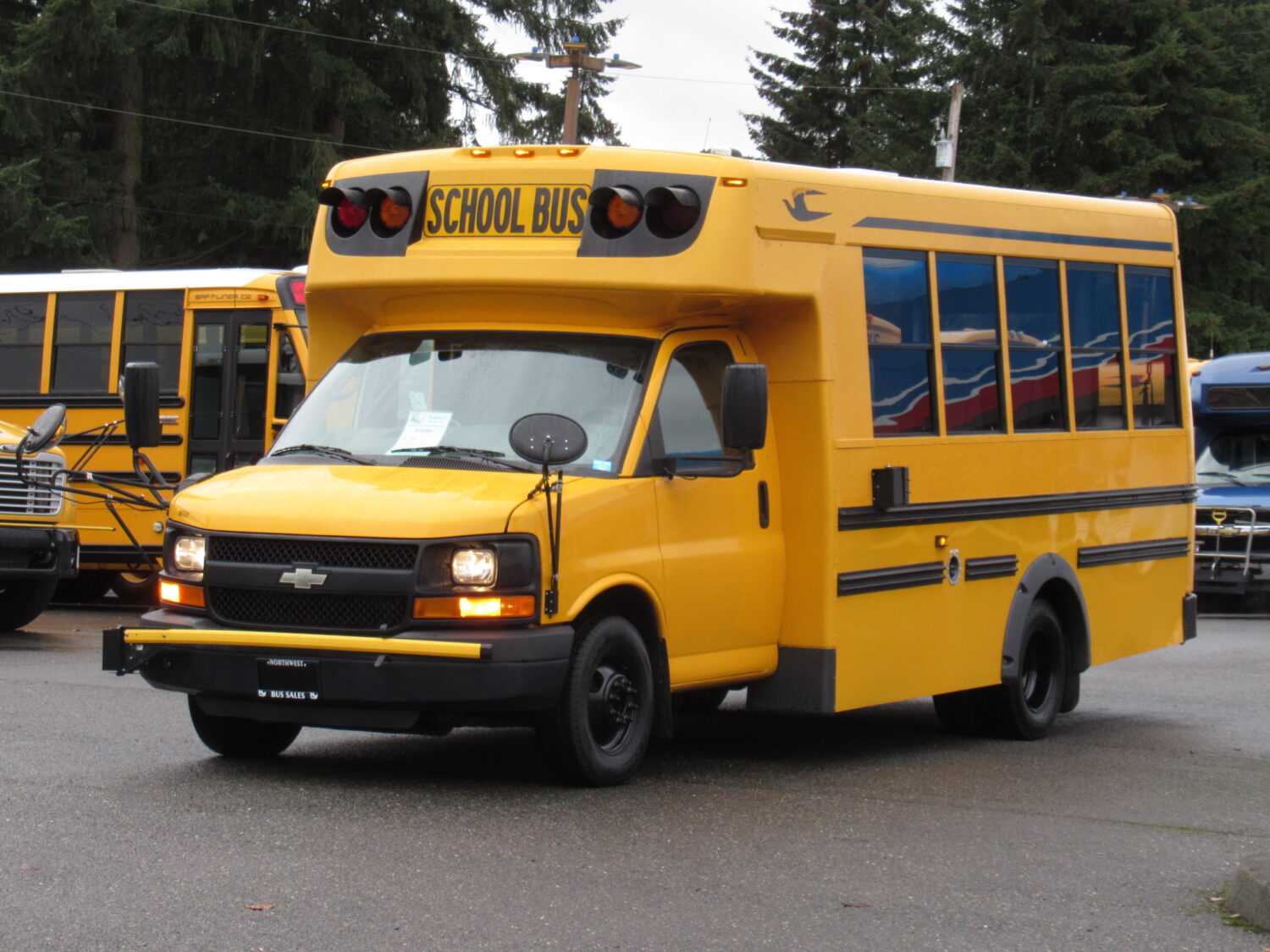 2013 Chevrolet Girardin 12 Passenger + 1 Wheelchair Type-A School Bus - B13280 - Image 2