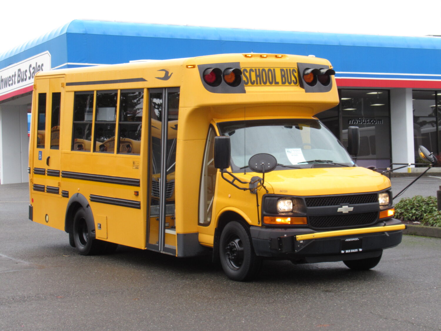 2013 Chevrolet Girardin 12 Passenger + 1 Wheelchair Type-A School Bus - B13280