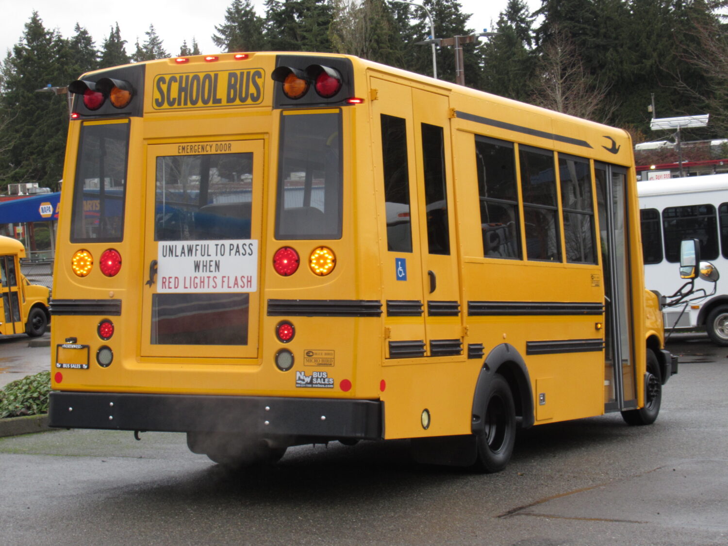 2013 Chevrolet Girardin 12 Passenger + 1 Wheelchair Type-A School Bus - B13280 - Image 3