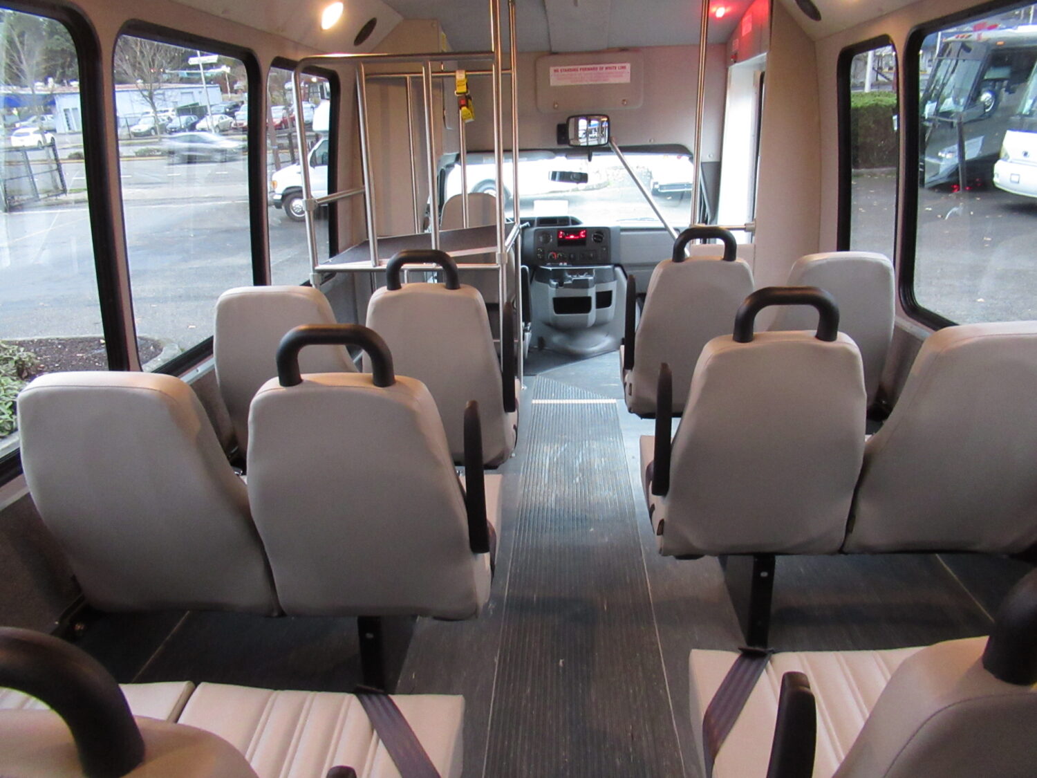 2017 Ford Elkhart 14 Passenger ADA + Interior Luggage Shuttle Bus - S55767 - Image 8