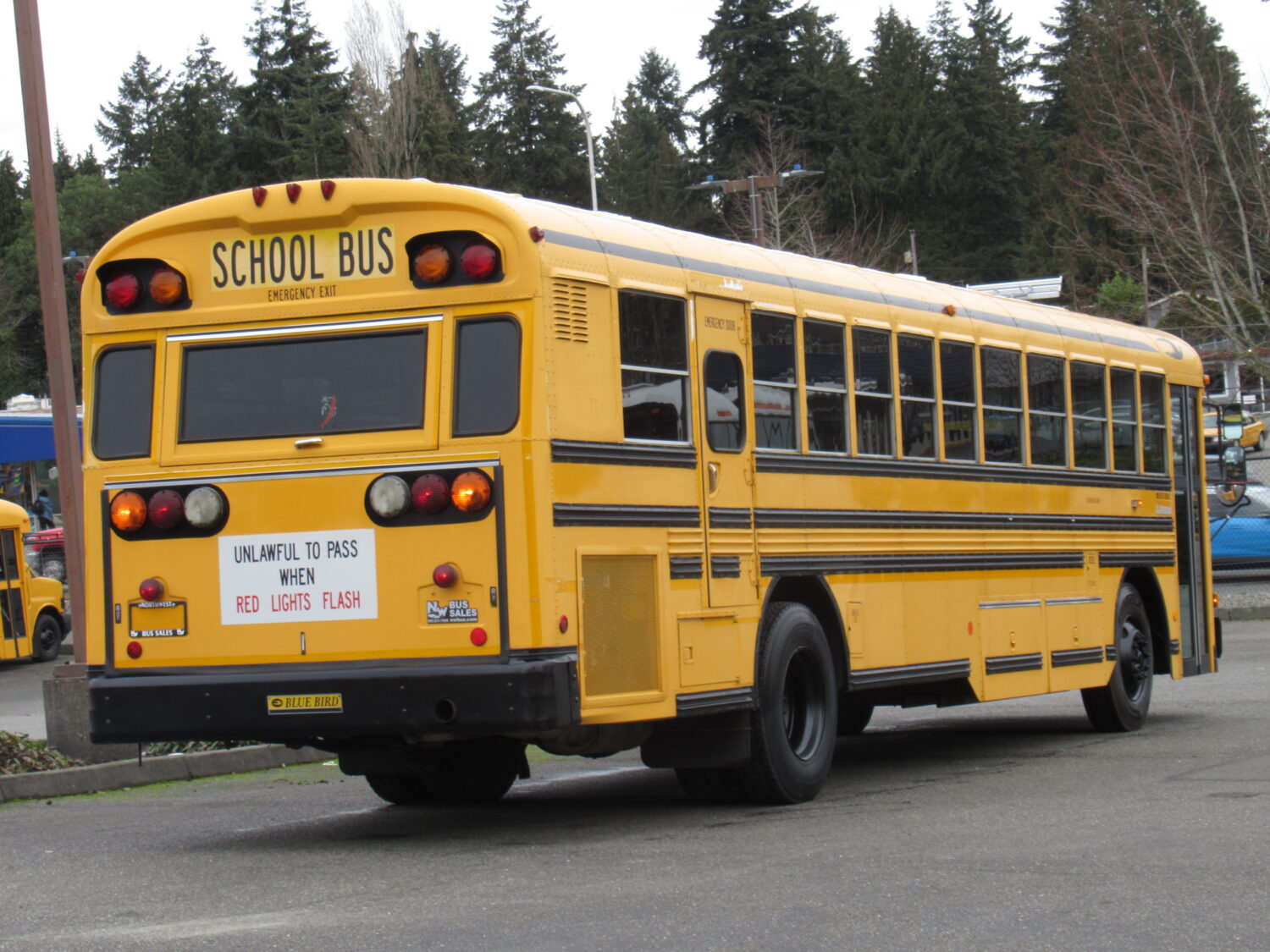 2001 Blue Bird All American 78 Passenger School Bus - B01677 - Image 3