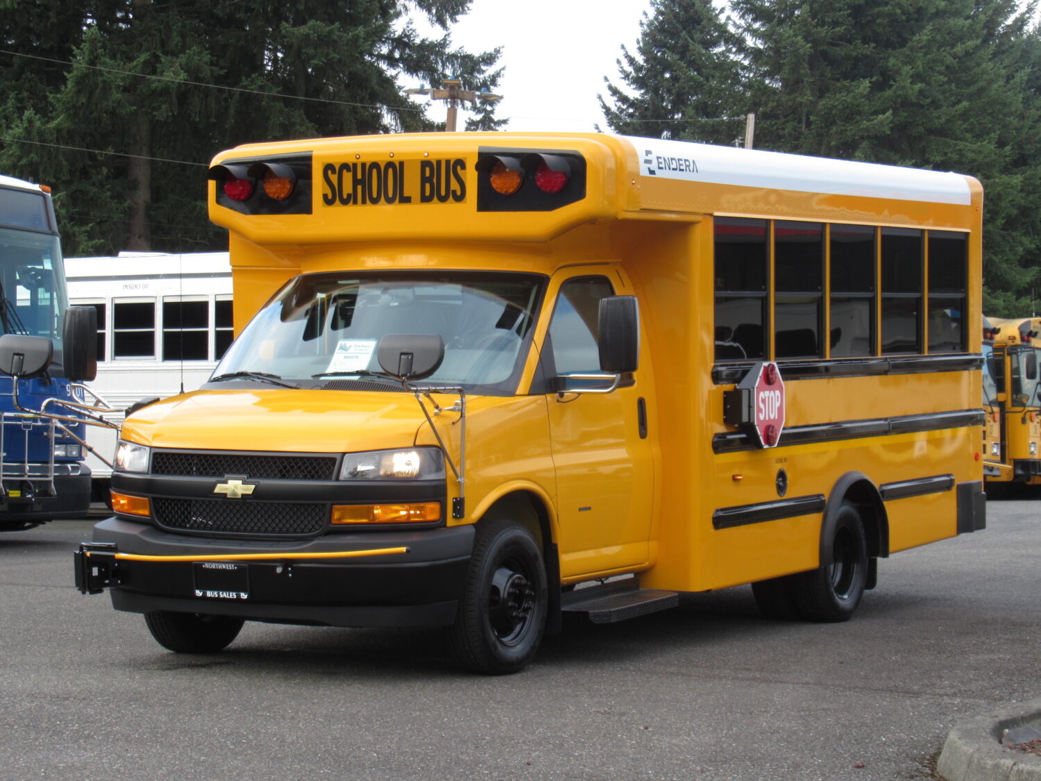 2022 Chevrolet Endera-5 24 Passenger Type-A School Bus - B89379 - Image 2