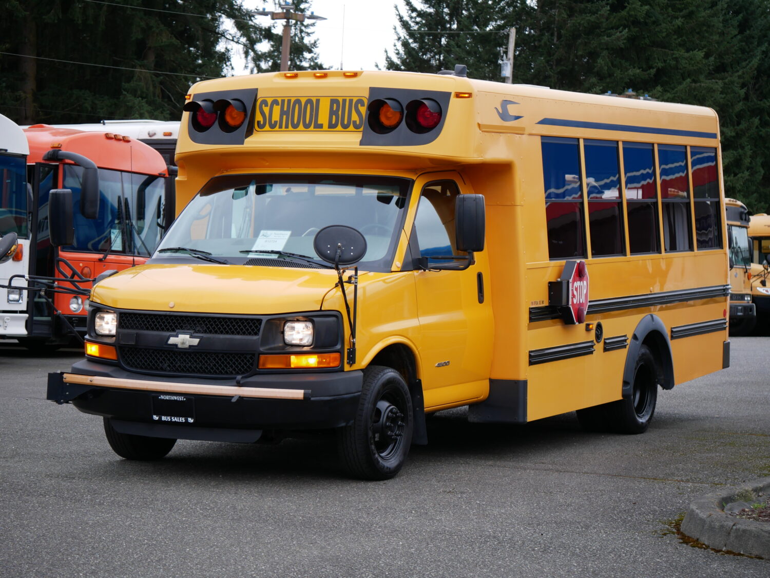 2011 Chevrolet Bluebird Microbird Girardin 30 Passenger Type-A School Bus - B12724 - Image 2