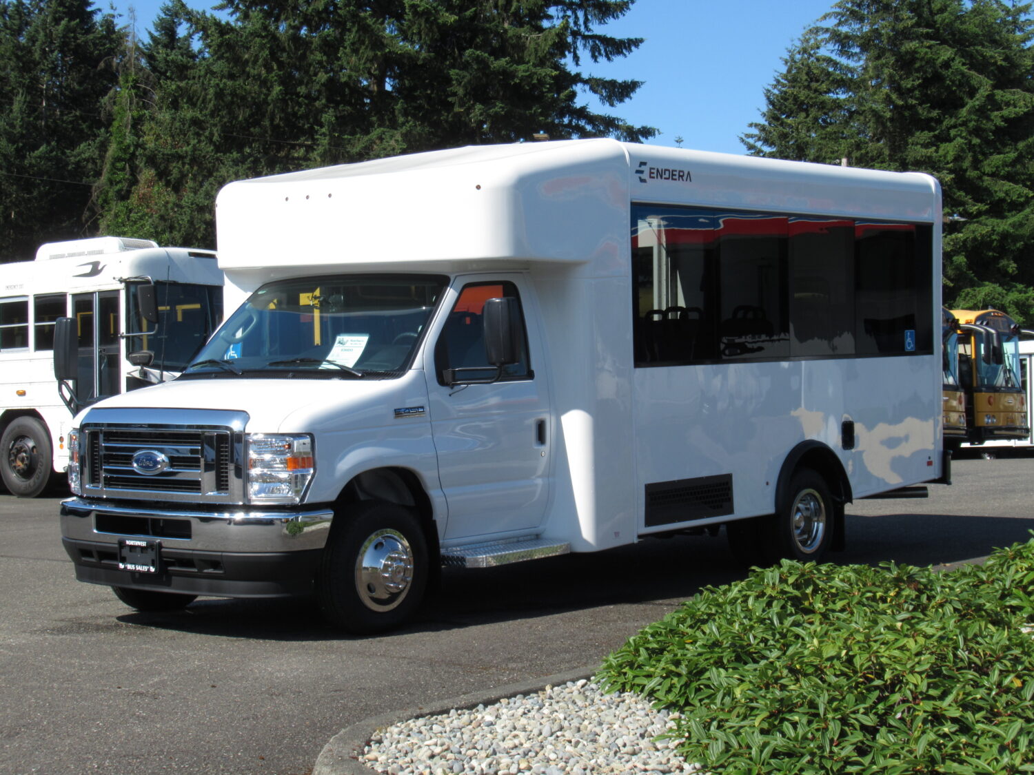2024 Ford Endera 8 Passenger & 4 Wheelchair Shuttle Bus - S24276 - Image 2