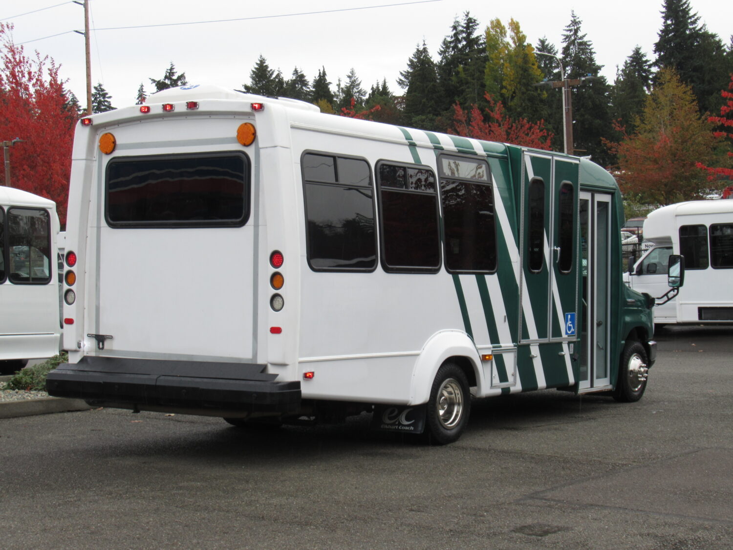 2013 Ford Elkhart 11 Passenger + 3 Wheelchair ADA Shuttle Bus - S32783 - Image 3