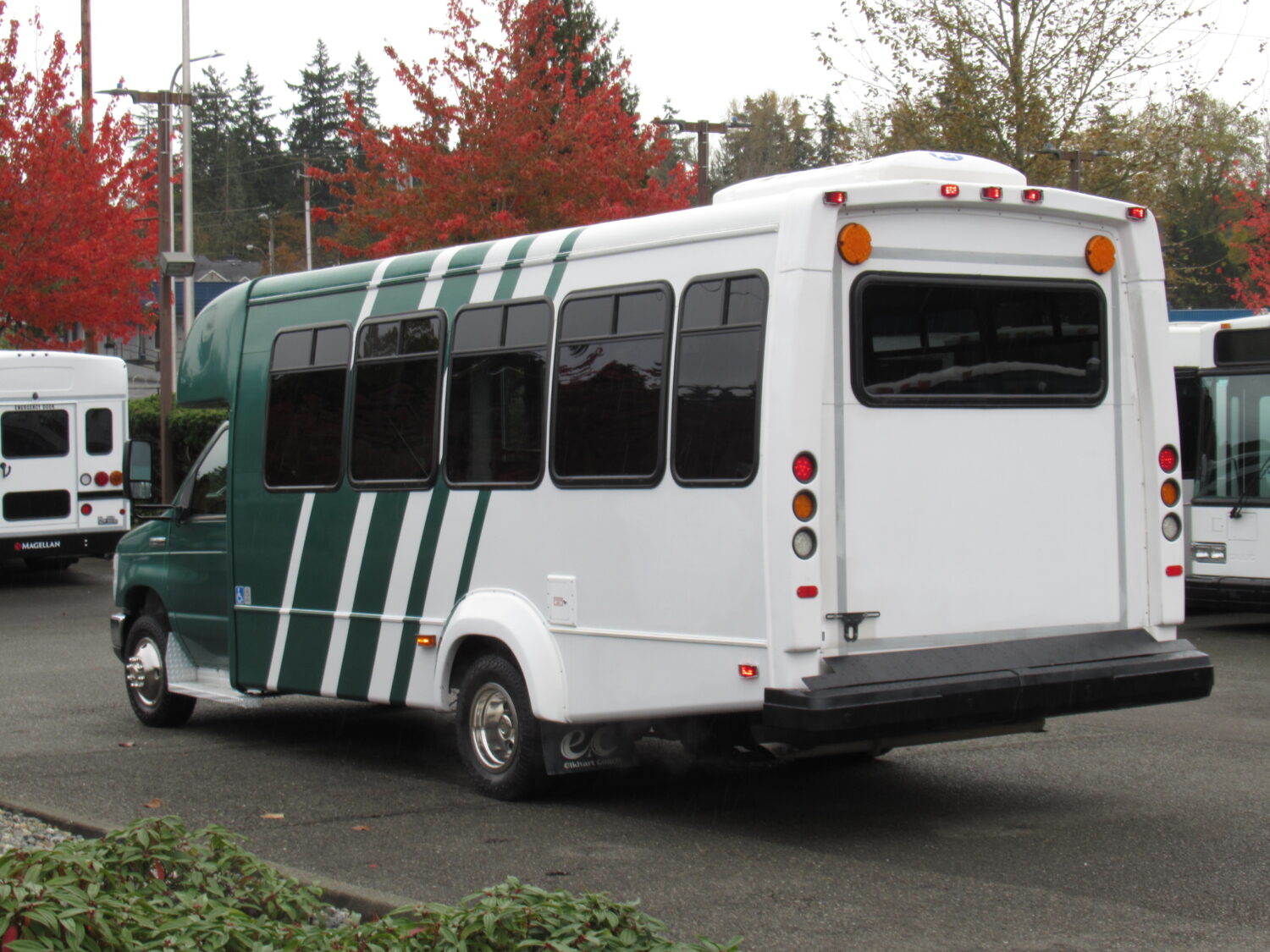 2013 Ford Elkhart 11 Passenger + 3 Wheelchair ADA Shuttle Bus - S32783 - Image 4