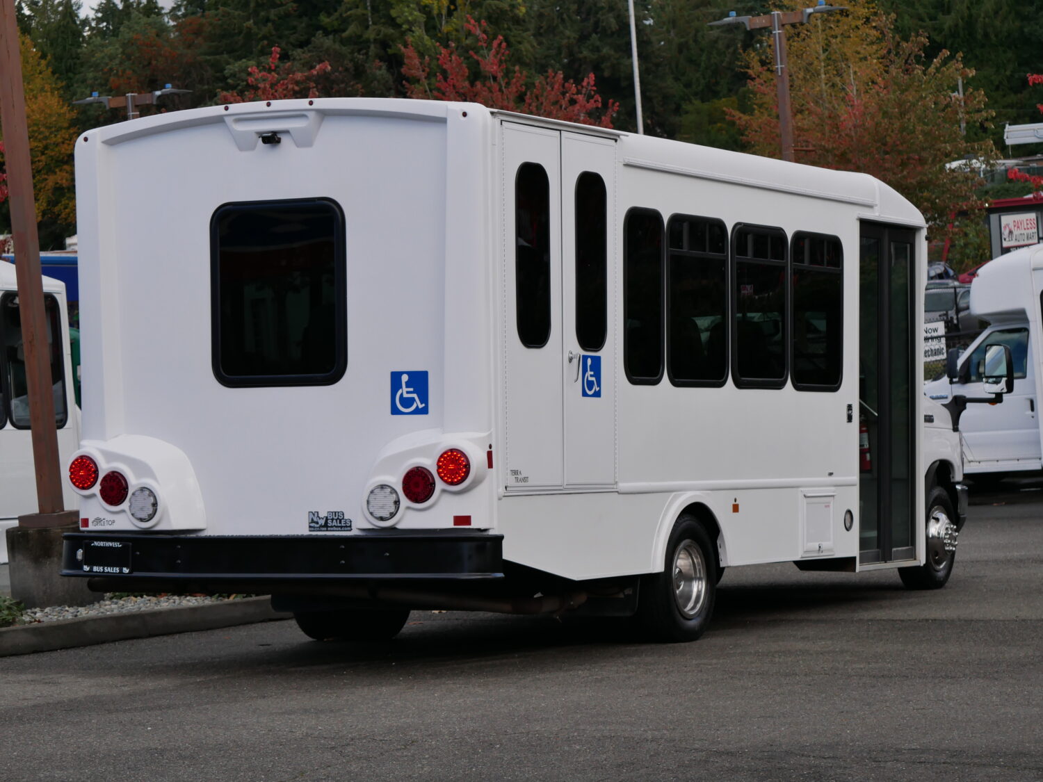 2021 Ford Turtle Top Terra Transit 14 Passenger ADA Shuttle Bus - S01201 - Image 3