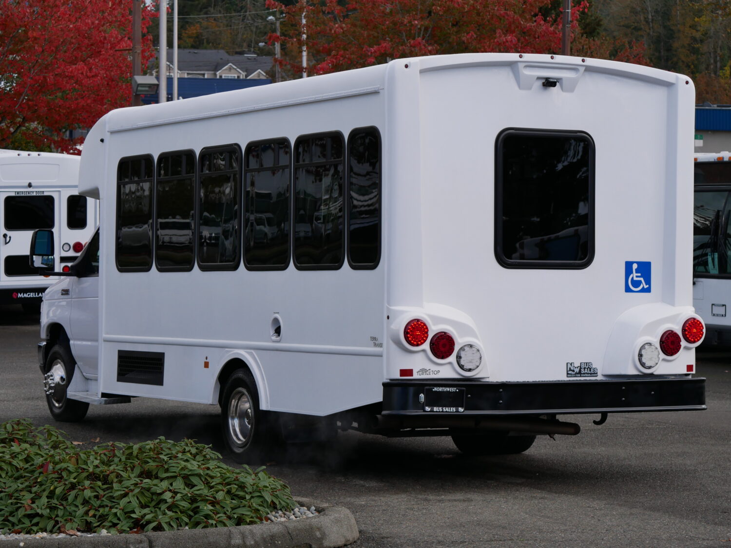 2021 Ford Turtle Top Terra Transit 14 Passenger ADA Shuttle Bus - S01201 - Image 4