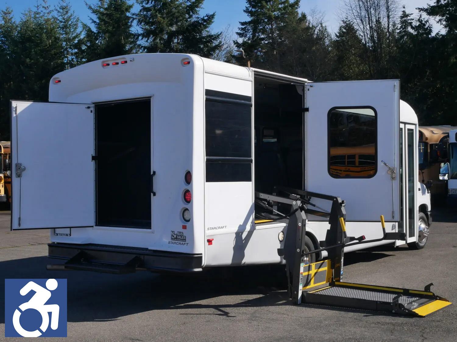 2016 Ford Starcraft Allstar 14 ADA + Rear Luggage Shuttle Bus - S57048