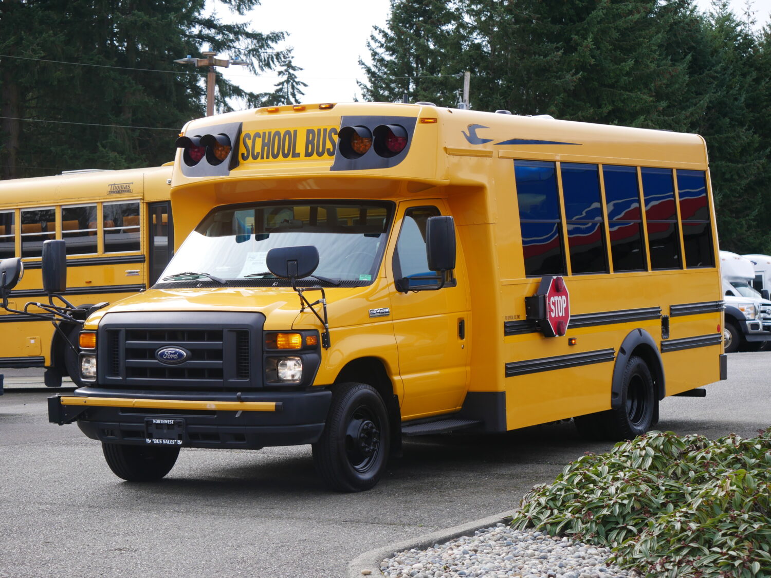 2016 Ford Bluebird Microbird Girardin 18 Passenger Type-A School Bus - B05334 - Image 2
