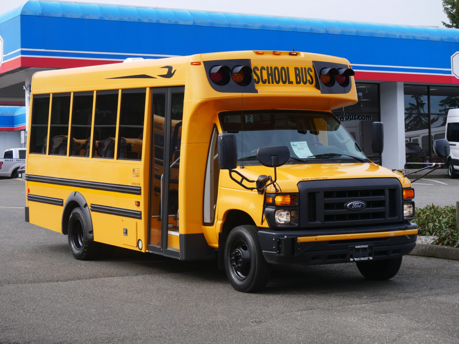 2016 Ford Bluebird Microbird Girardin 18 Passenger Type-A School Bus - B05334