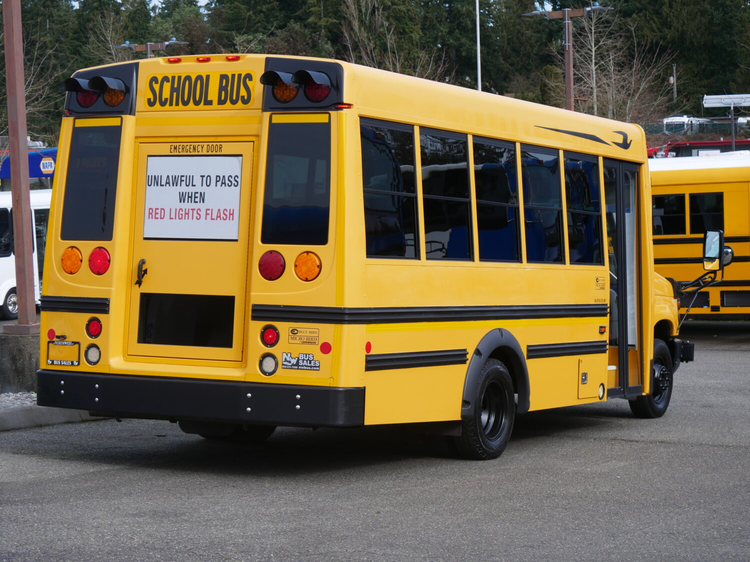 2016 Ford Bluebird Microbird Girardin 18 Passenger Type-A School Bus - B05334 - Image 3