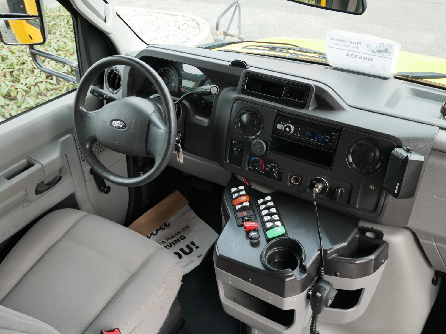 2016 Ford Bluebird Microbird Girardin 18 Passenger Type-A School Bus - B05334 - Image 5