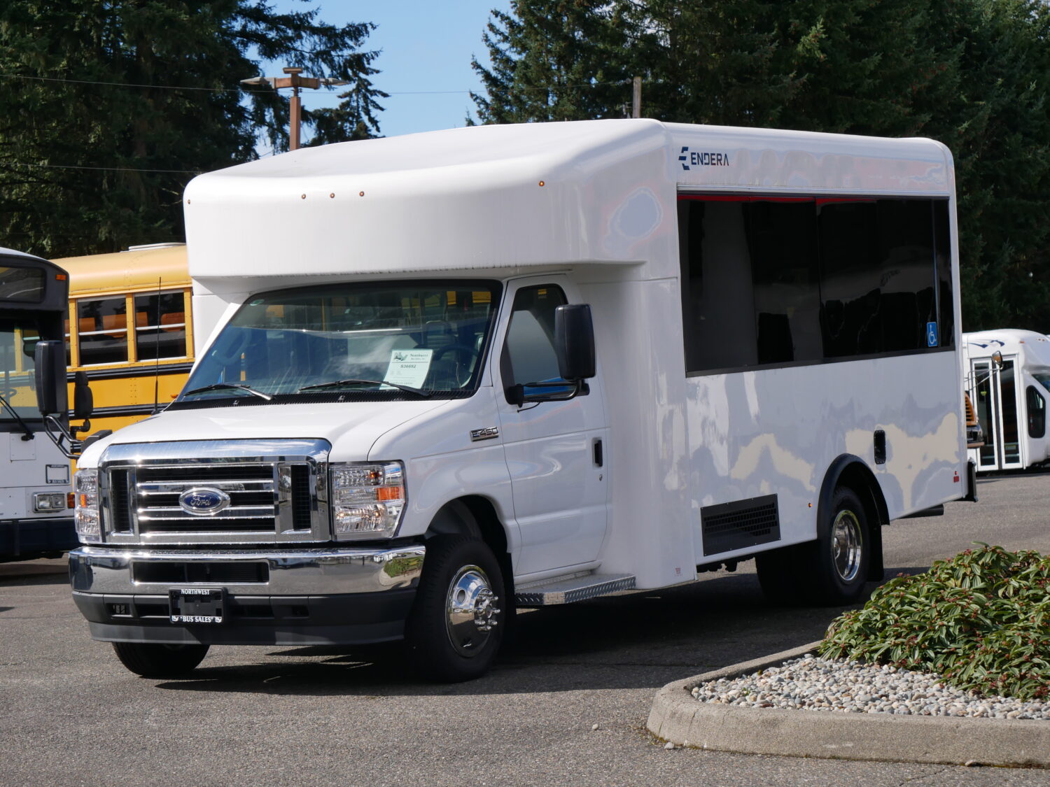 2024 Ford Endera 12 Pass & 2 Wheelchair Shuttle Bus - S36692 - Image 2