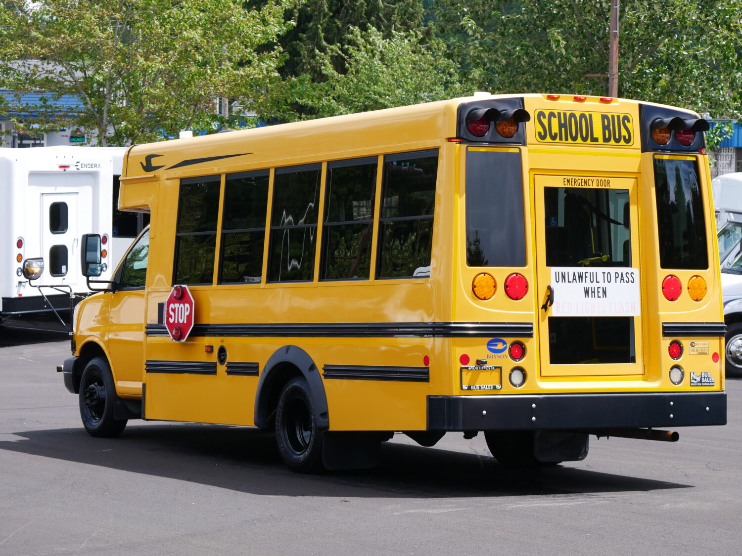 2016 Chevrolet Girardin 12 Passenger + 1 Wheelchair School Bus - B28802 - Image 4