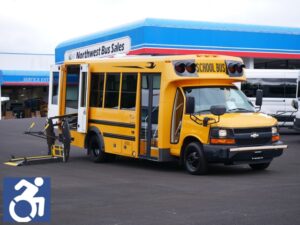 2015 Chevrolet Girardin 12 Passenger + 1 Wheelchair School Bus - B08401