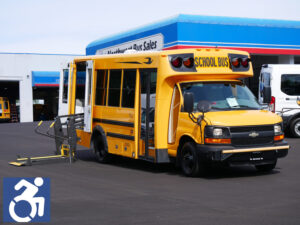 2014 Chevrolet Girardin 12 Passenger + 1 Wheelchair ADA School Bus - B36353